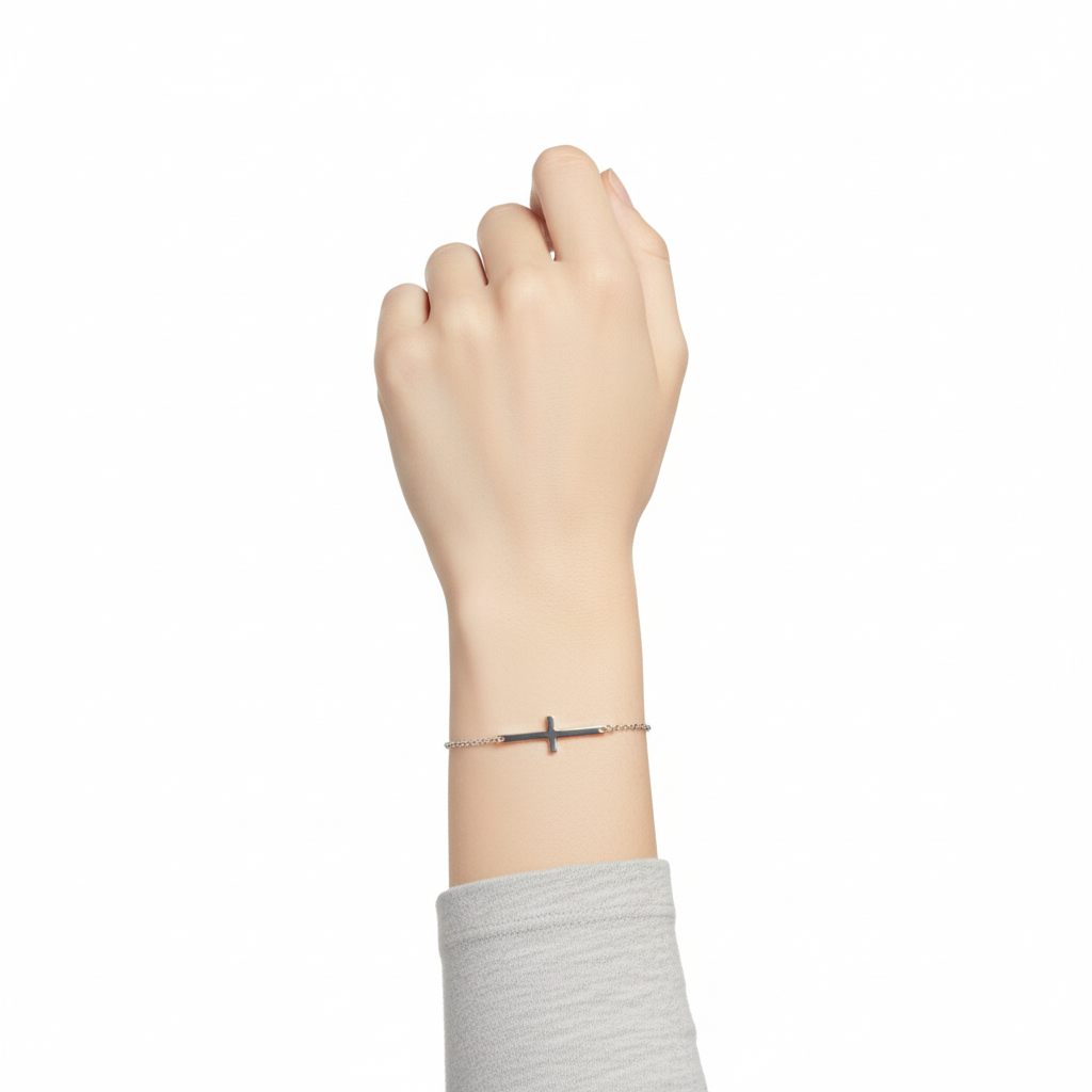 Pulso Plata 925 - Cruz Horizontal